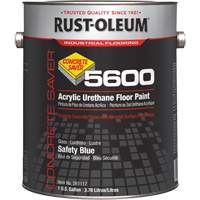 Peinture d'acrylique pour plancher Concrete Saver 5600 System, 1 gal., &agrave; l'eau, Brillant, Bleu Canadian Safety Group Inc.