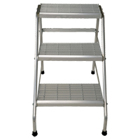 Aluminum Step Stand, 3 Steps, 34-9/16" x 22-13/16" x 30" High Canadian Safety Group Inc.