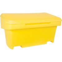 Heavy-Duty Outdoor Salt and Sand Storage Container, 24" x 48" x 24", 10 cu. Ft., Yellow Canadian Safety Group Inc.