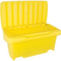 Heavy-Duty Outdoor Salt and Sand Storage Container, 24" x 48" x 24", 10 cu. Ft., Yellow Canadian Safety Group Inc.