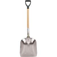 Scoop Shovel, Wood, Aluminum Blade, D-Grip Handle, 24-1/2" Length Canadian Safety Group Inc.