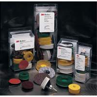 Ensemble de meules en soie Roloc Scotch-Brite, C&eacute;ramique, Grain 50, 80, 120, 2" dia. Canadian Safety Group Inc.