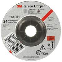 Green Corps Flexible Grinding Wheel, 5" x 1/4", 7/8" Arbor, Ceramic, Type 1 Canadian Safety Group Inc.
