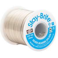 M&eacute;taux d'apport Stay-Brite, Sans plomb, 96 % d'&eacute;tain, 4 % d'argent, &acirc;me Plein, dia. 0,09375" Canadian Safety Group Inc.