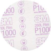 Disque de finition en pellicule Hookit, dia 5", Grain P1000, Oxyde d'aluminium Canadian Safety Group Inc.