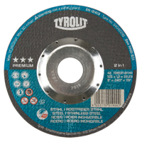 Premium 2 in 1 Thincut Cut-Off Wheel, 5" x 0.045", 7/8" Arbor, Type 27, Aluminum Oxide, 12250 RPM Canadian Safety Group Inc.