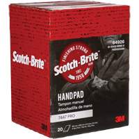 Tampons manuels Scotch-Brite 7447, Oxyde d'aluminium, 9" x 6", Grain Tr&egrave;s fin Canadian Safety Group Inc.