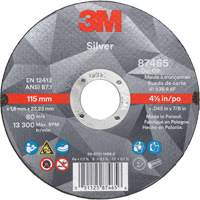 Meule &agrave; tronçonner Silver, 4-1/2" x 0,045", Arbre de 7/8", Type 1, C&eacute;ramique, 13 300 Tr/min Canadian Safety Group Inc.