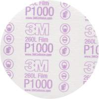 Disque de finition en pellicule Hookit, dia 6", Grain P1000, Oxyde d'aluminium, Ruban Canadian Safety Group Inc.