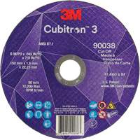 Meule &agrave; tronçonner Cubitron 3, 6" x 0,045", Type T27, C&eacute;ramique, 10 200 Tr/min Canadian Safety Group Inc.