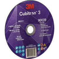Cubitron 3 Cut-Off Wheel, 7" x 0.09", 7/8" Arbor, Type T27, Ceramic, 8500 RPM Canadian Safety Group Inc.