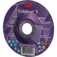 Cubitron 3 Cut-Off Wheel, 4-1/2" x 0.045", 7/8" Arbor, Type T27, Ceramic, 13300 RPM Canadian Safety Group Inc.