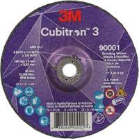 Cubitron 3 Depressed Centre Grinding Wheel, 4" x 1/4", 3/8" Arbor, Ceramic, Type T27 Canadian Safety Group Inc.