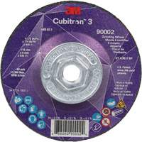 Cubitron 3 Depressed Centre Grinding Wheel, 4-1/2" x 1/4", 5/8"-11 Arbor, Ceramic, Type T27 Canadian Safety Group Inc.