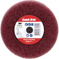 Roue de ponçage &agrave; usage g&eacute;n&eacute;ral Scotch-Brite Roloc Plus, 4" dia. Canadian Safety Group Inc.