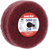 Roue de ponçage &agrave; usage g&eacute;n&eacute;ral Scotch-Brite Roloc Plus, 4" dia. Canadian Safety Group Inc.