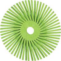 Brosse radiale en soies de pr&eacute;cision type A PN-RB Scotch-Brite , C&eacute;ramique, Grain 50+, 3" dia. Canadian Safety Group Inc.