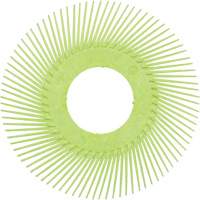 Brosse radiale en soies de pr&eacute;cision type A PN-RB sans adaptateur Scotch-Brite, C&eacute;ramique, Grain 50+, 6" dia. Canadian Safety Group Inc.