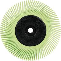 Brosse radiale en soies de pr&eacute;cision type A PN-RB avec adaptateur Scotch-Brite , C&eacute;ramique, Grain 50+, 6" dia. Canadian Safety Group Inc.