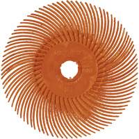 Brosse radiale en soies de pr&eacute;cision type C PN-RB Scotch-Brite , C&eacute;ramique, Grain 80+, 3" dia. Canadian Safety Group Inc.