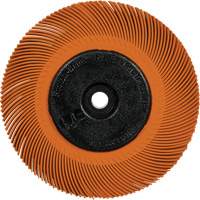 Brosse radiale en soies de pr&eacute;cision type C PN-RB avec adaptateur Scotch-Brite , C&eacute;ramique, Grain 80+, 6" dia. Canadian Safety Group Inc.