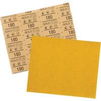 Feuille abrasive dor&eacute;e 12545, 9" x 11", Grain 180, Oxyde d'aluminium Canadian Safety Group Inc.