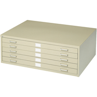 Steel Plan Files, 5 Drawers, 53-3/8" W x 41-3/8" D x 16-1/2" H Canadian Safety Group Inc.