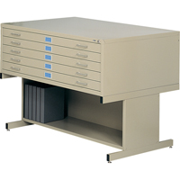 Steel Plan Files, 5 Drawers, 40-3/8" W x 29-3/8" D x 16-1/2" H Canadian Safety Group Inc.