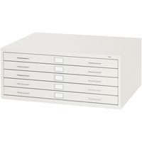 Steel Plan Files-5 Drawer, 5 Drawers, 40-3/8" W x 29-3/8" D x 16-1/2" H Canadian Safety Group Inc.