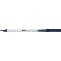 Bic&reg; Round Stic Ball Point Pen, Blue, 0.8 mm Canadian Safety Group Inc.