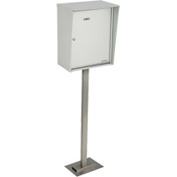Collecting Boxes, Pedestal -Mounted, 21" x 12-7/8", Aluminum Canadian Safety Group Inc.