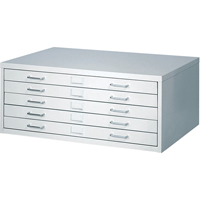 FacilTM Flat File Cabinets, 5 Drawers, 40" W x 26" D x 16-3/8" H Canadian Safety Group Inc.