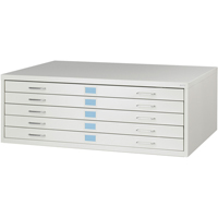 FacilTM Flat File Cabinets, 5 Drawers, 46" W x 32" D x 16-3/8" H Canadian Safety Group Inc.