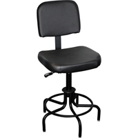 6000 Series Stool with Back, Stationary, Adjustable Height, 250 lbs. Capacity Canadian Safety Group Inc.