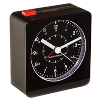R&eacute;veille-matin de bureau, Analogique, &agrave; piles, 3,5" la x 1,5" p x 3,75" h, Noir Canadian Safety Group Inc.