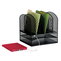 Organisateur de bureau avec alimentation USB Onyx Canadian Safety Group Inc.