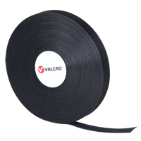 QWIK Fastener Ties, Hook & Loop, 25 yds x 3/4", Self-Grip, Black Canadian Safety Group Inc.