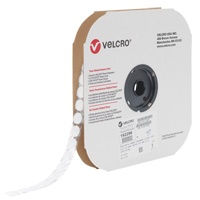 Attache Velcoin, Boucle, 3/4" dia., Adh&eacute;sif, Blanc Canadian Safety Group Inc.