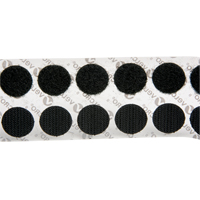 Fastener Coins, Hook & Loop, 3/4" Dia., Adhesive, Black Canadian Safety Group Inc.