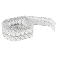 Fastener Coins, Hook & Loop, 3/4" Dia., Adhesive, White Canadian Safety Group Inc.