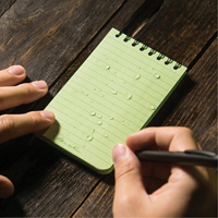 Carnet de notes de poche &agrave; spirale, Couverture souple, Vert, 100 Pages, 3" , 5"  Canadian Safety Group Inc.