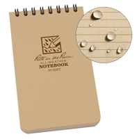Carnet de notes de poche &agrave; spirale, Couverture souple, Havane, 100 Pages, 3" , 5"  Canadian Safety Group Inc.