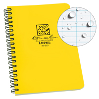 Carnet de notes de poche &agrave; spirale lat&eacute;rale, Couverture souple, Jaune, 64 Pages, 4-5/8" , 7"  Canadian Safety Group Inc.