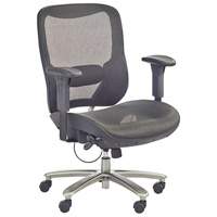 Chaise &eacute;conomique pour personnes de taille forte ou grandes, Mailles, Noir, Capacit&eacute; 450 lb Canadian Safety Group Inc.