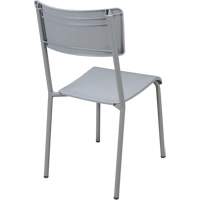 Ventura Stacking Chair, Polypropylene, 36" High, 300 lbs. Capacity, Grey Canadian Safety Group Inc.
