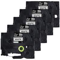 Laminated Tape, 12 mm x 8 m, Black on White Canadian Safety Group Inc.