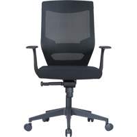 Chaise de bureau ajustable &agrave; basculement synchronis&eacute; s&eacute;rie Activ, Tissu/Mailles, Noir, Capacit&eacute; 275 lb Canadian Safety Group Inc.