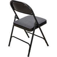 Deluxe Fabric Padded Folding Chair, Steel, Grey, 300 lbs. Weight Capacity Canadian Safety Group Inc.