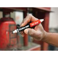 Markal&reg; Dura-Ink&reg; Dual Colour Permanent Ink Marker, Black/Red, Bullet Tip Canadian Safety Group Inc.