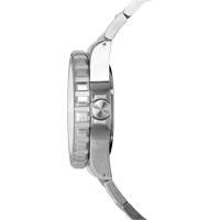 Grande montre automatique de plong&eacute;e avec feuille d'&eacute;rable gris et bracelet en acier inoxydable, Num&eacute;rique, &agrave; piles, 41 mm, Argent Canadian Safety Group Inc.